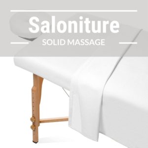 Saloniture 3-Piece Flannel Massage Table Sheet Set